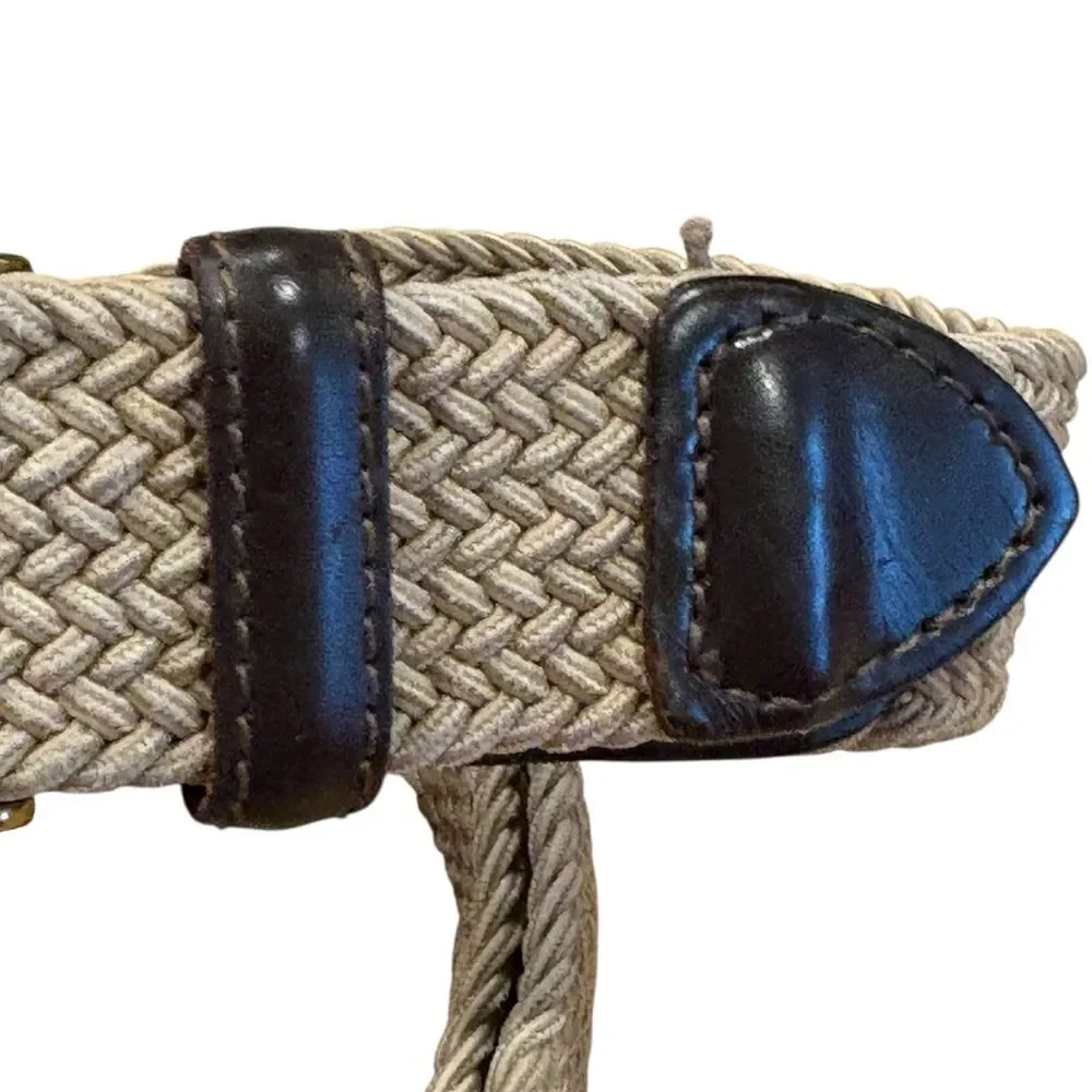 Men’s Tan Braided Woven Belt